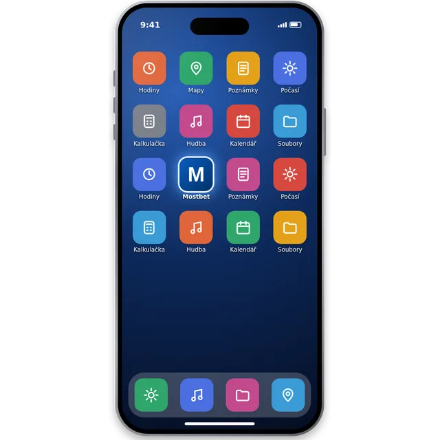 Mostbet op iPhone – app-icoon op het beginscherm